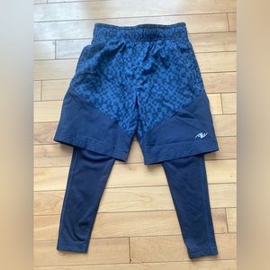 Athletic works legging shorts XS 4-5
